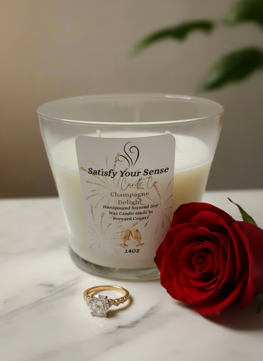 14oz Champagne Delight Scented Candle