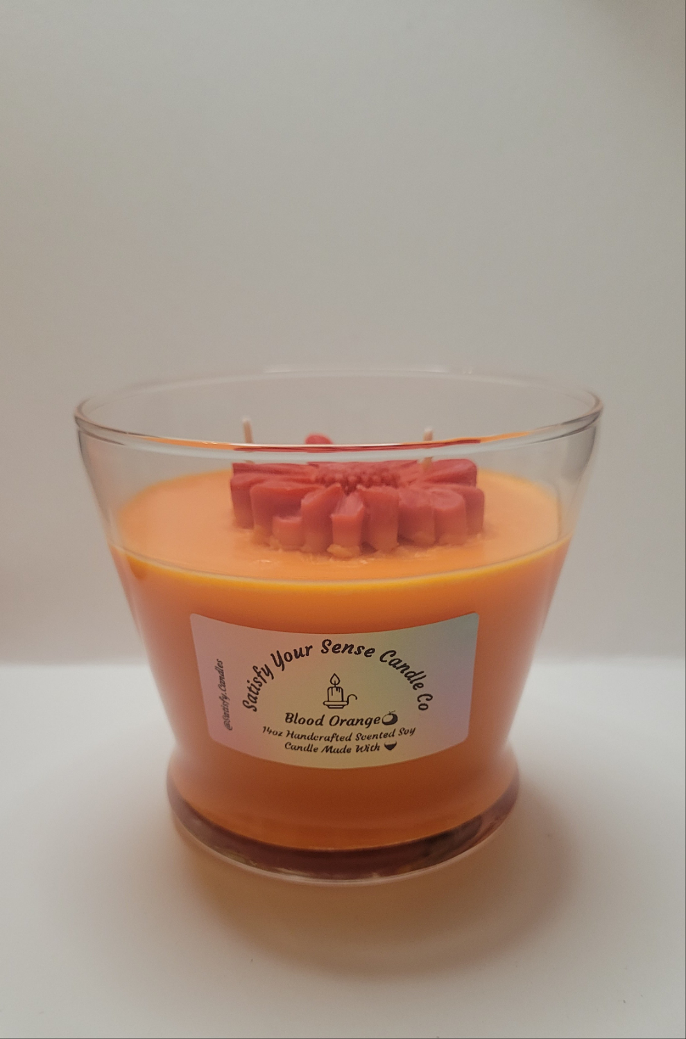 14oz Blood Orange Candle Burn Time: 65-70 Hours