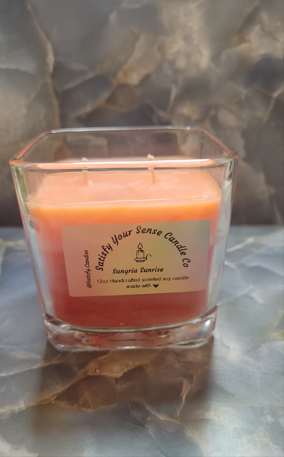 12oz Sangria Sunrise Candle Burn Time: 55-60 Hours