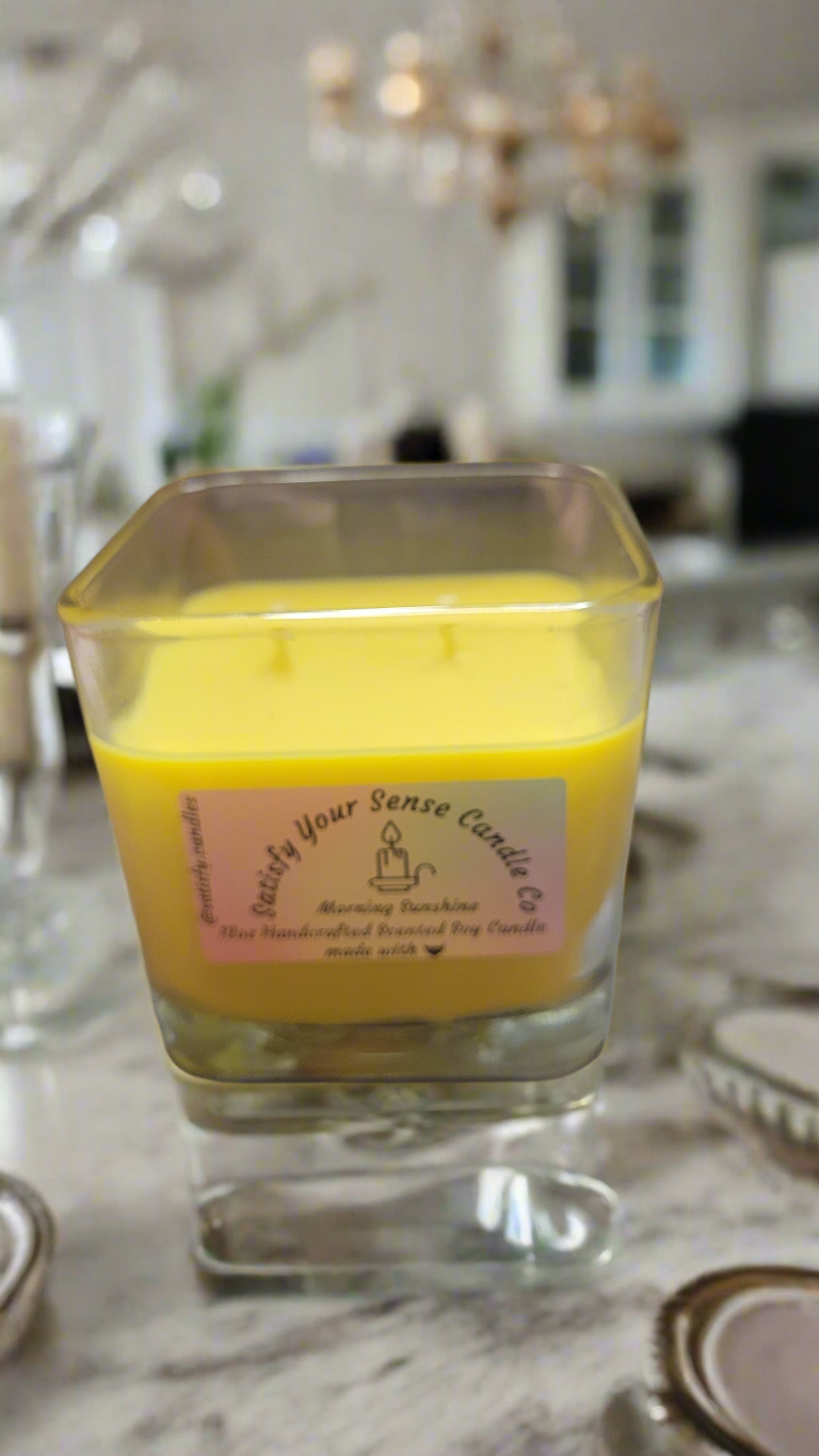 12oz Morning Sunshine Candle Burn Time: 55-60 Hours