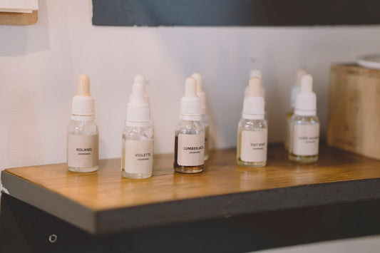 white and black plastic bottles