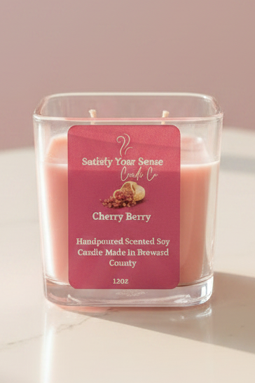 12oz Cherry Berry Scented Candle