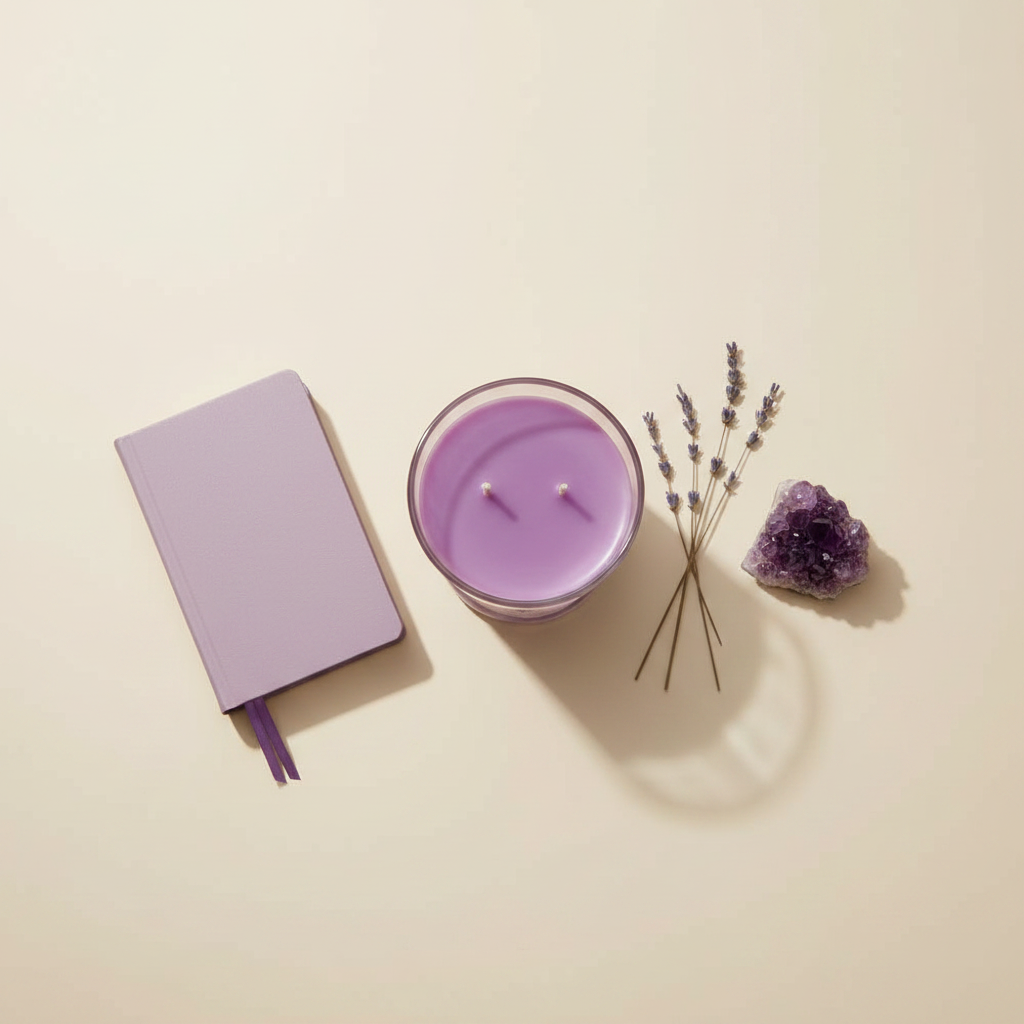 14oz Lavender Calm Flat Lay