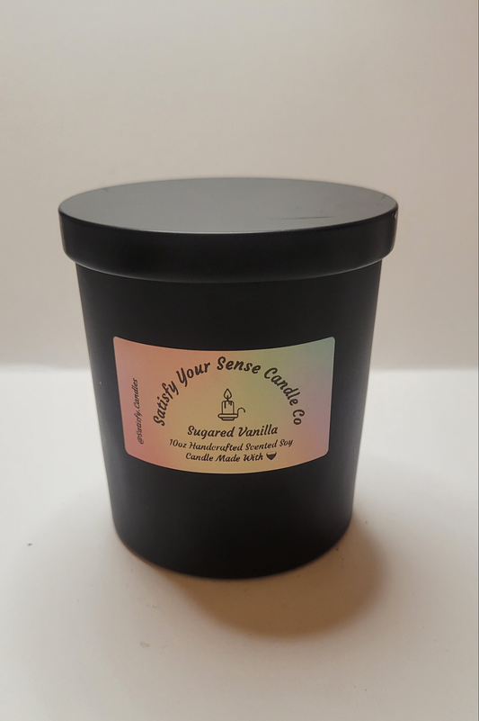 10oz Sugared Vanilla Candle Burn Time: 45-50 Hours