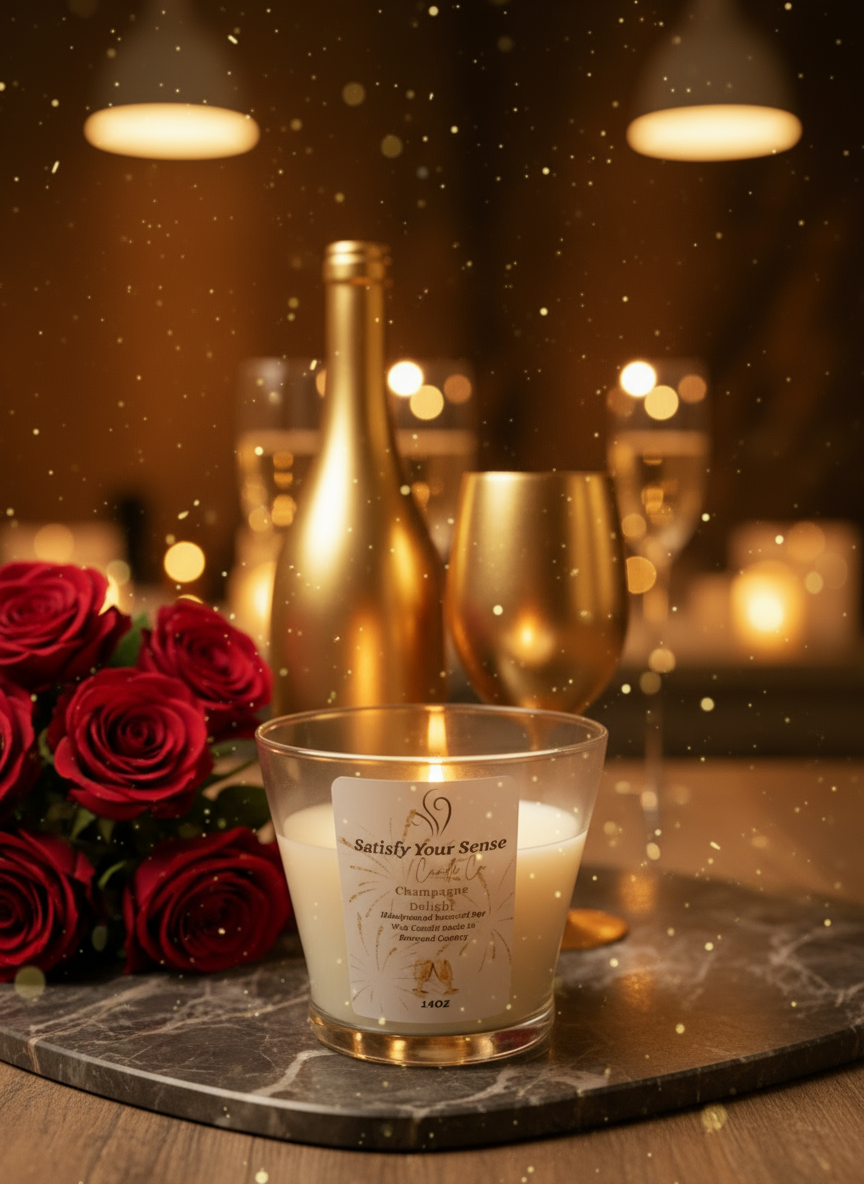 14oz Champagne Delight Scented Candle