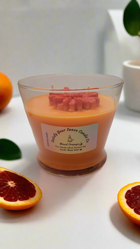 14oz Blood Orange Candle Burn Time: 65-70 Hours
