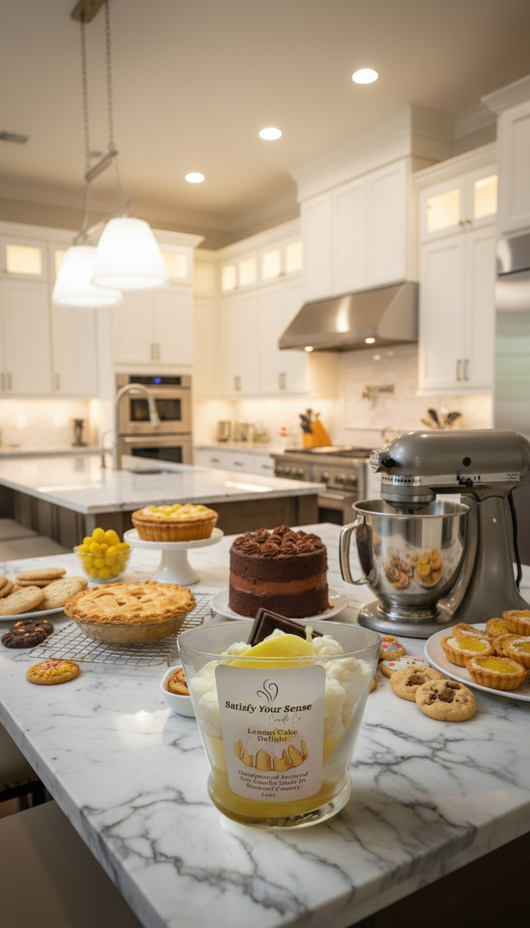 14oz Lemon Cake Delight Desert Candle