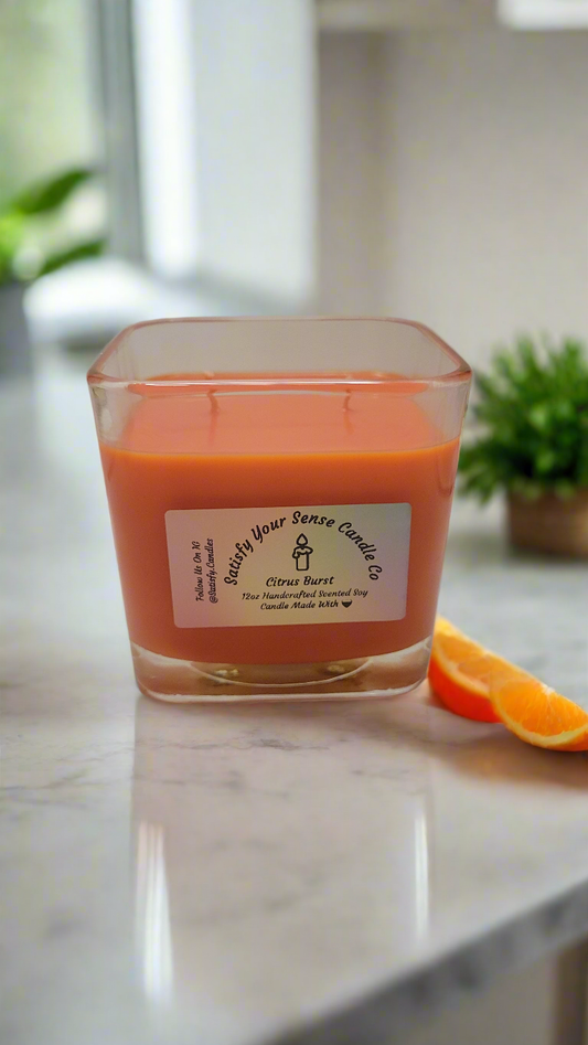 12oz Citrus Burst Candle Burn Time: 55-60 Hours