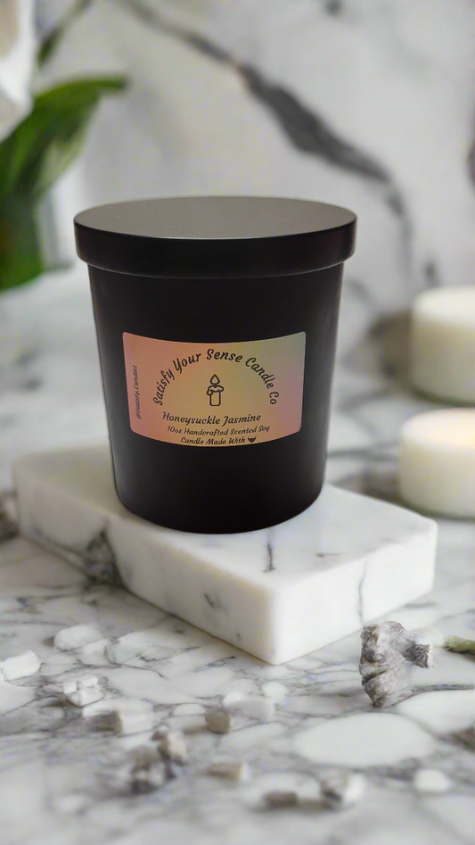 10oz Honeysuckle Jasmine Candle Burn Time: 45-50 Hours