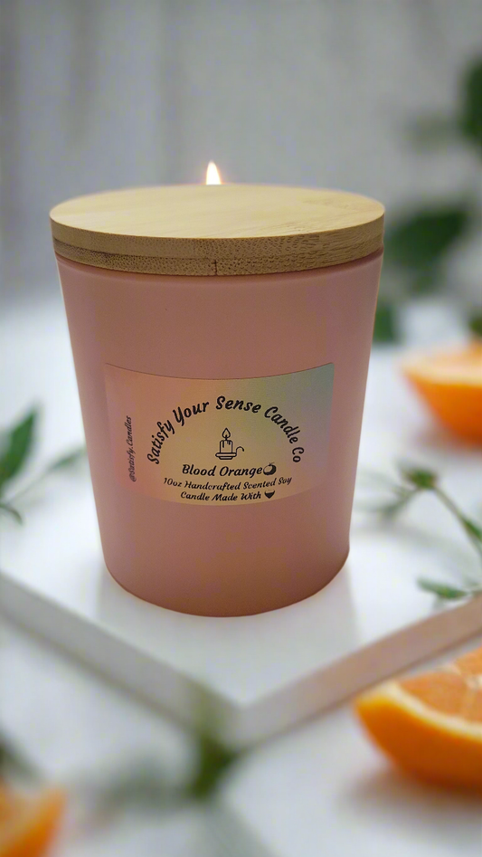 10oz Blood Orange Candle Burn Time: 45-50 Hours
