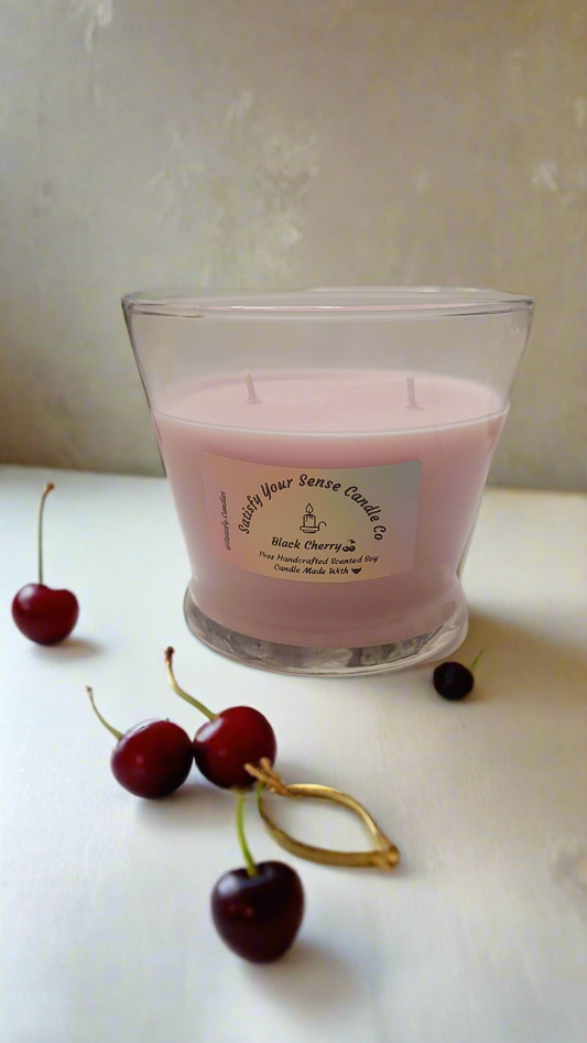 14oz Black Cherry Candle Burn Time: 65-70 Hours