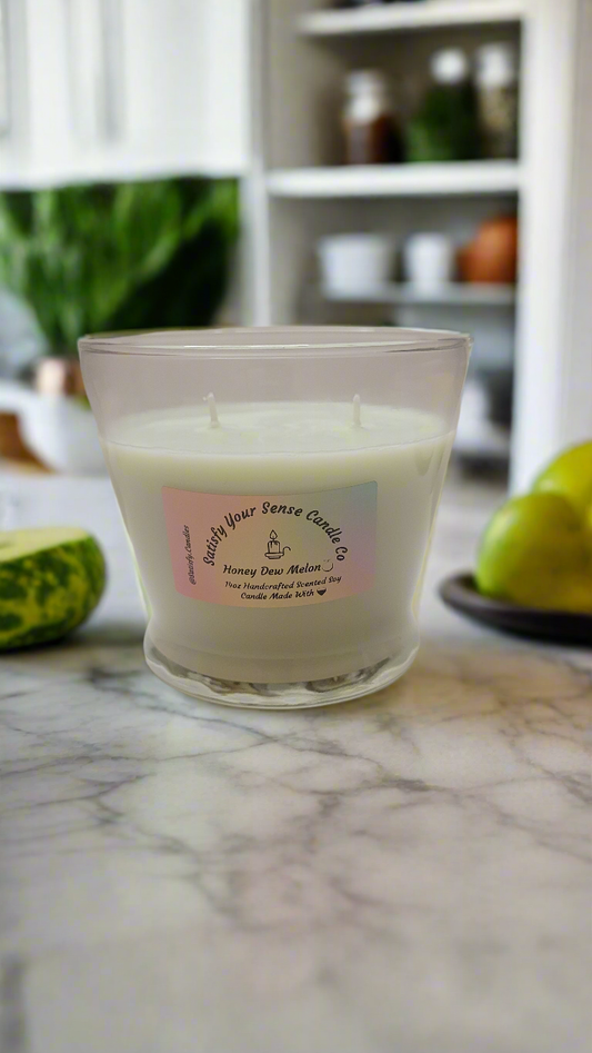 14oz HoneyDew Melon Candle Burn Time: 65-70 Hours