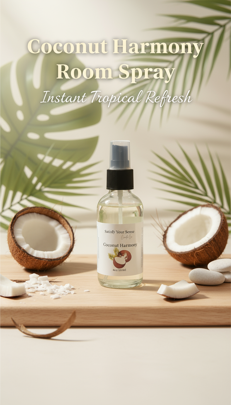 Coconut Harmony Room Spray Homepage Banner