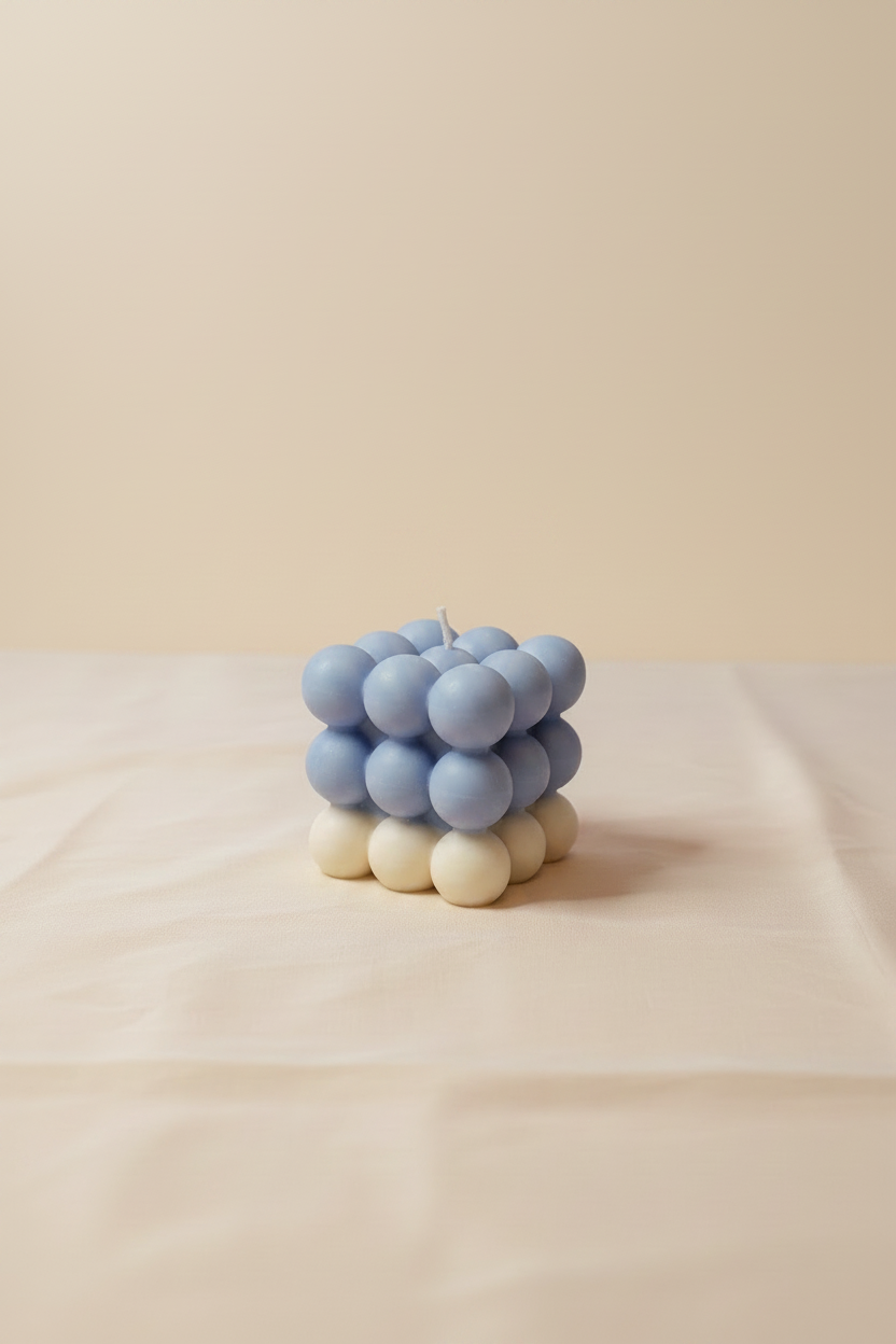 Linen Glory Bubble Candle - Editorial Cream