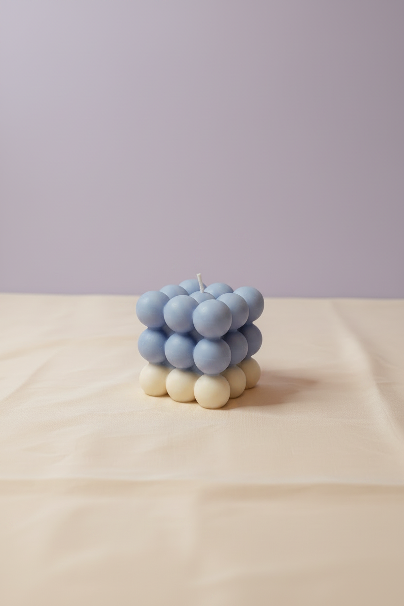 Linen Glory Bubble Candle - Editorial