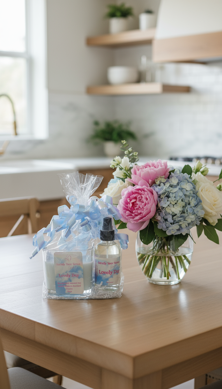 🌼 Lovely Day Wellness Set - Includes: 12oz Candle • 4oz Room Spray • Affirmation Card