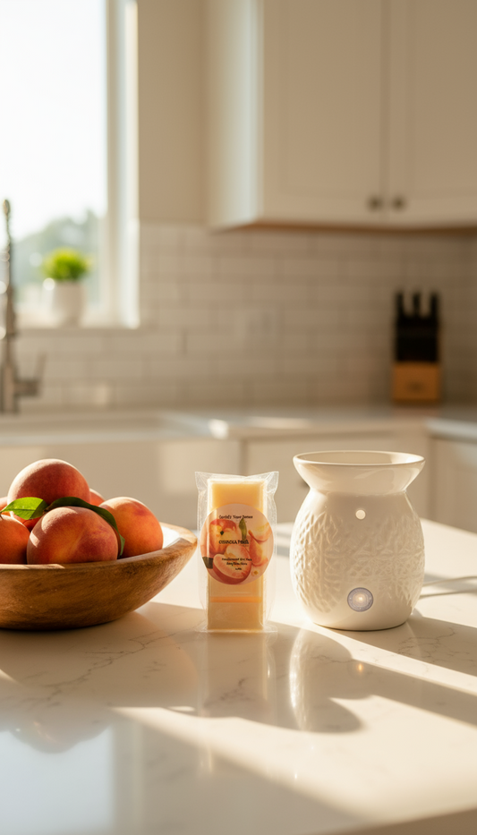 Scented Georgia Peach Snap Bar Wax Melts