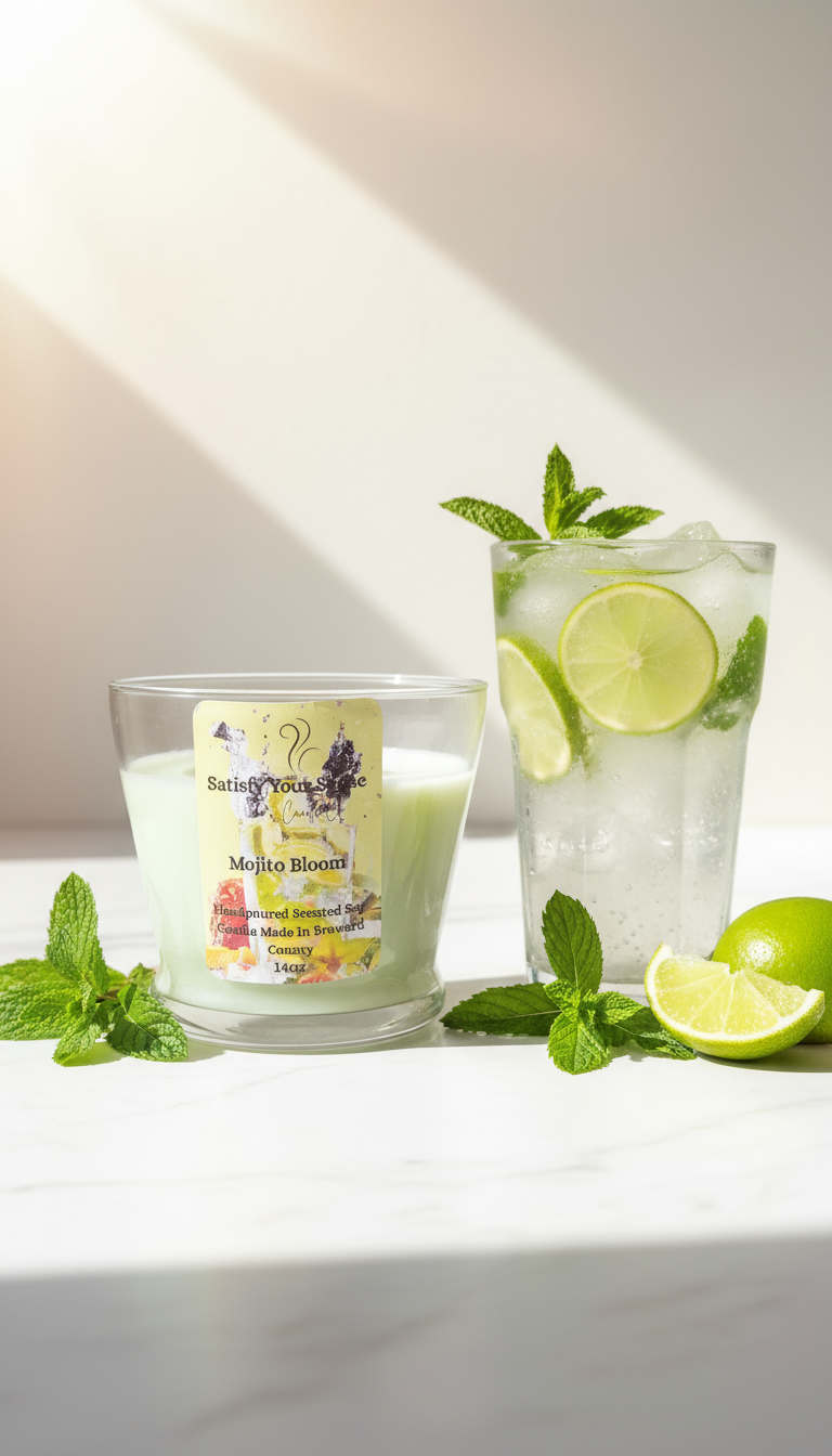 14oz Mojito Blossom Candle