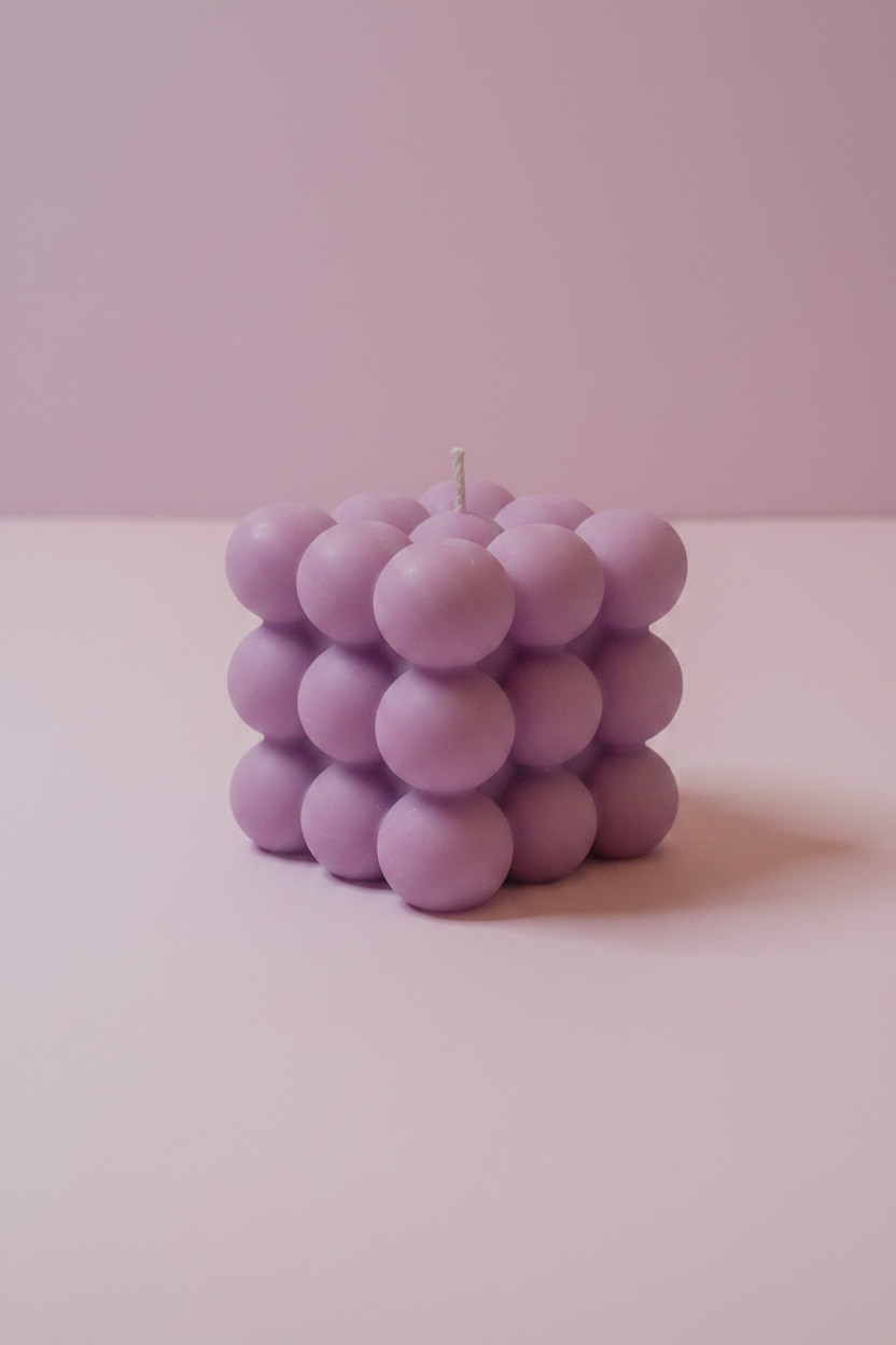 Lavender Calm Scented Bubble Candle