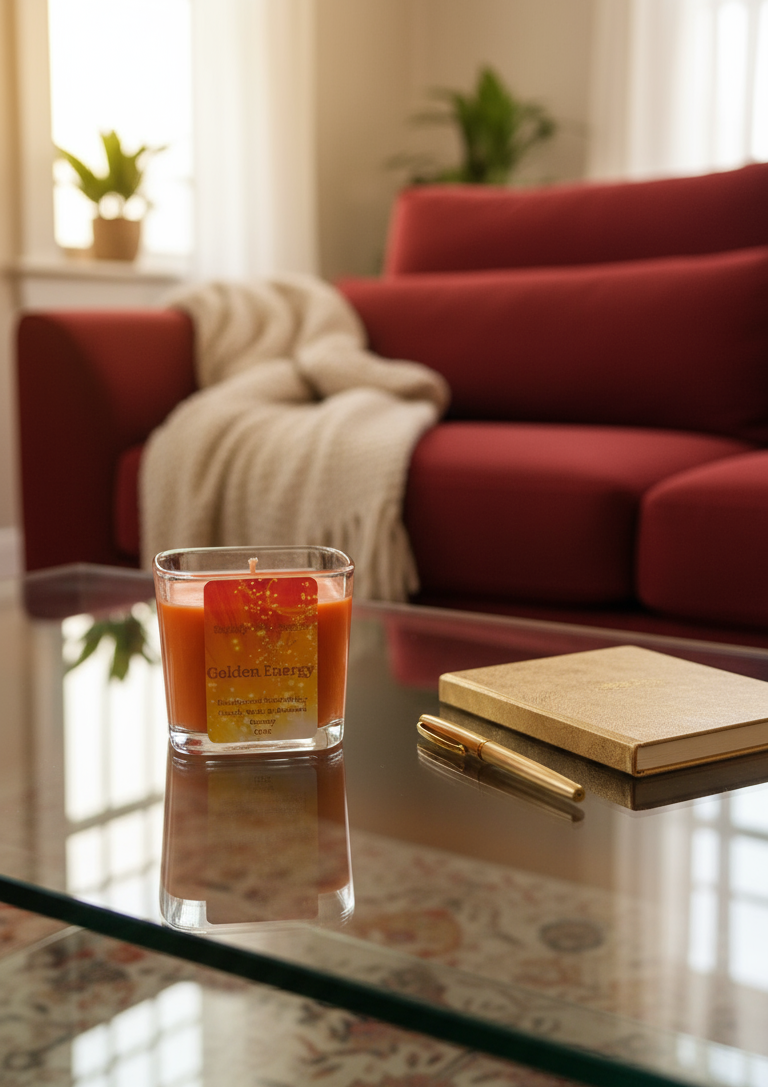 12oz Golden Energy Scented Candle