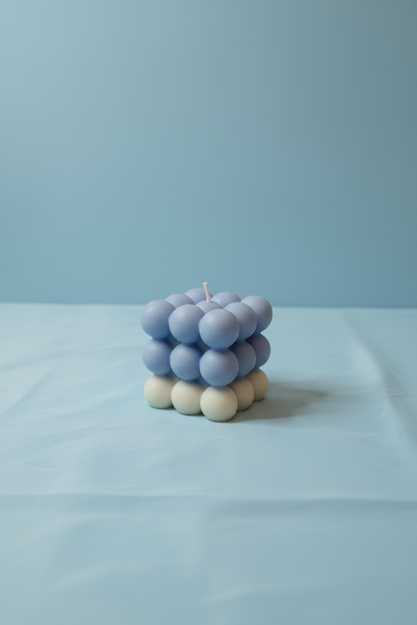 Linen Glory Scented Bubble Candle