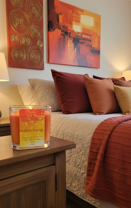 12oz Golden Energy Scented Candle