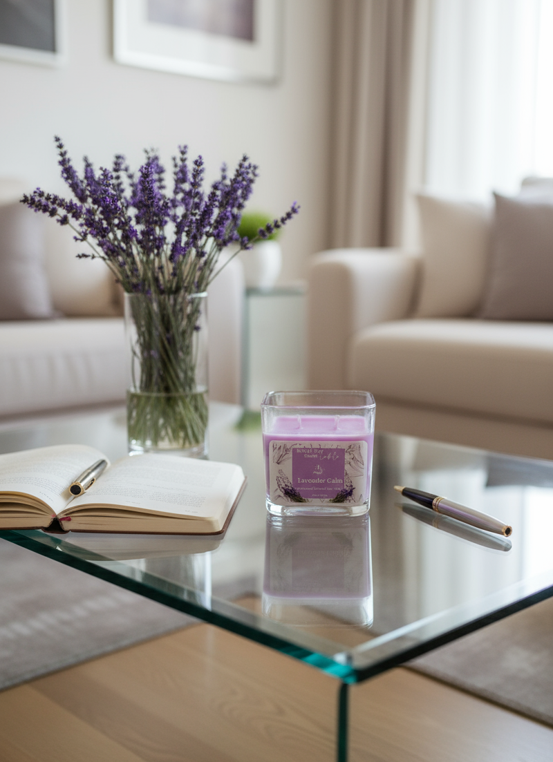 12oz Lavender Calm Scented Candle