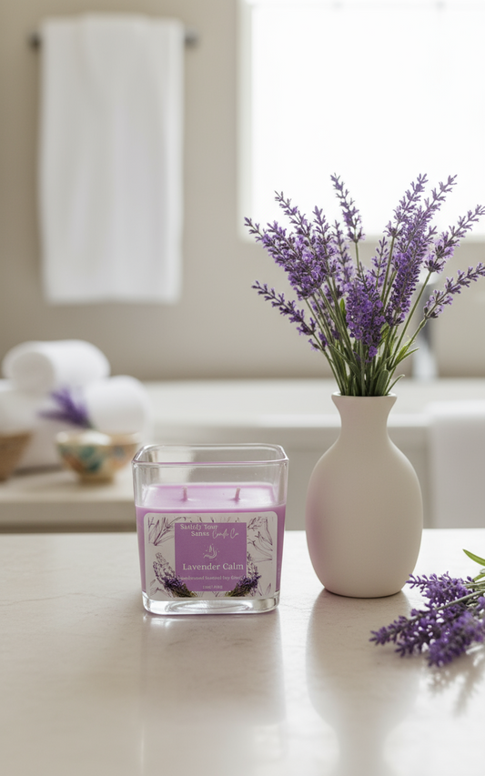 12oz Lavender Calm Scented Candle